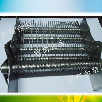 Single baffle the chain mesh belt